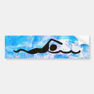 SWIM BUMPER STICKER