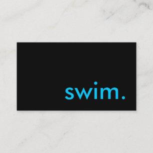 swim. business card