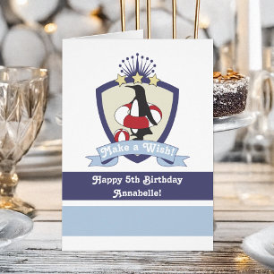 Swim Club Crest Cute Penguin Kids Summer Birthday