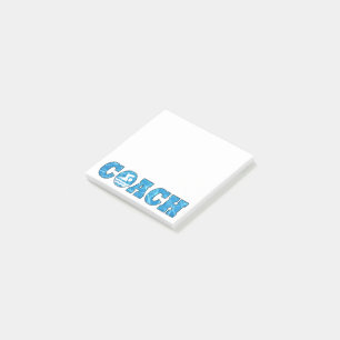 Swim Coach Cool Blue Pool Water Post-It Note Pad