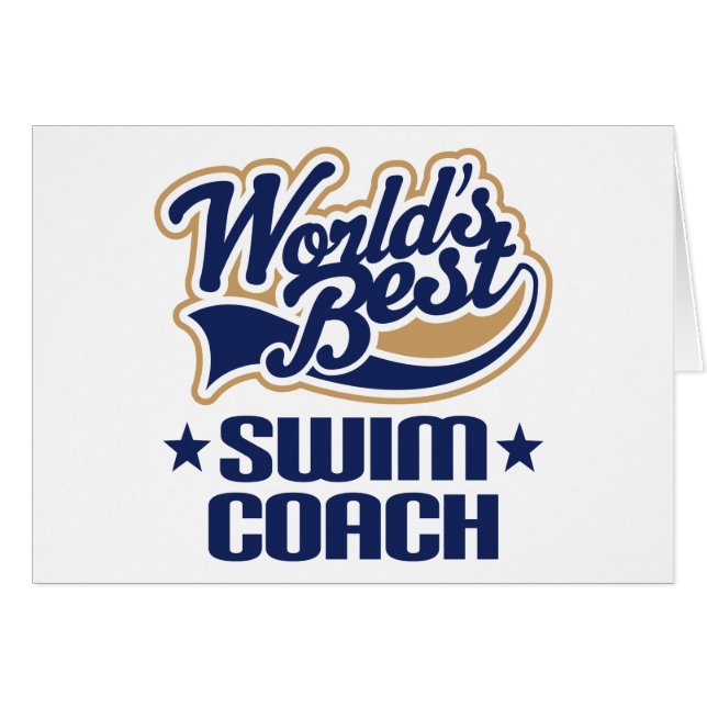 Swim Coach Gift (Front Horizontal)