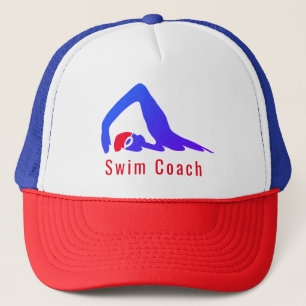 Swim coach - personalised with your words trucker hat