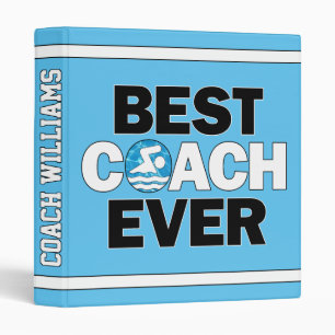  Swim Coaches Best Coach Ever Swimming and Diving Binder
