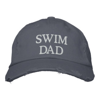 Swim Dad Embroidered Baseball Cap