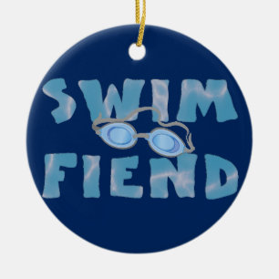 Swim Fiend - Swimming Ornament