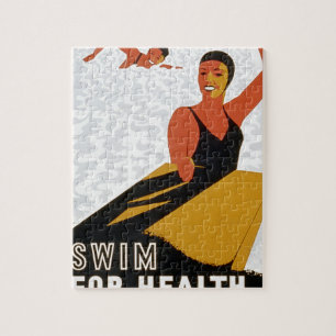 Swim for health in safe and pure pools jigsaw puzzle
