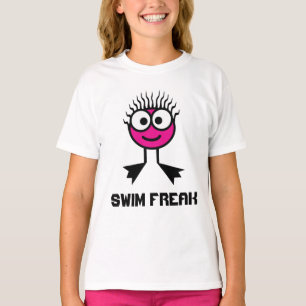 Swim Freak -  Pink Swim Character T-Shirt