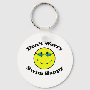 Swim Happy Keychain