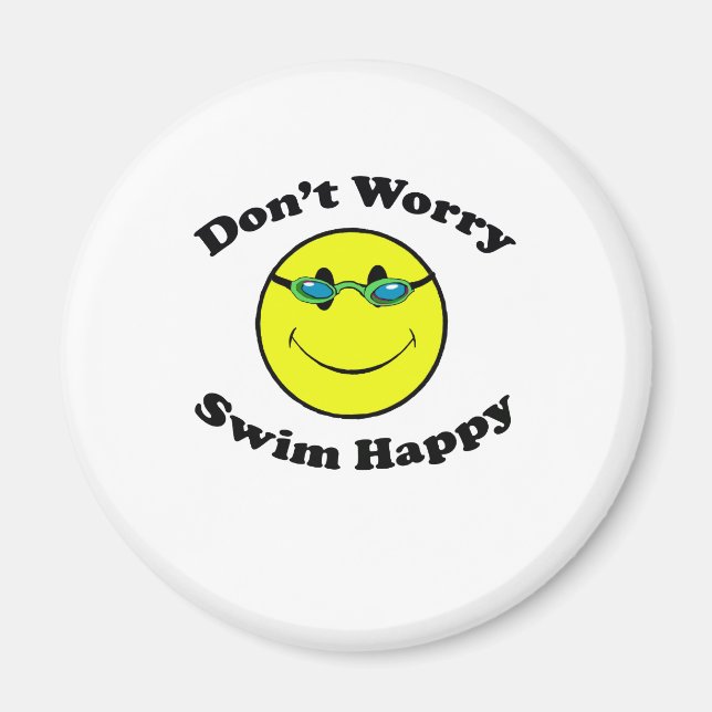 Swim Happy Magnet (Front)