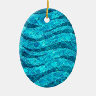 Swim in the Pool Ceramic Ornament