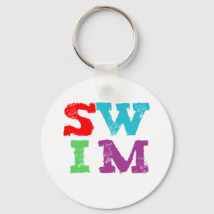 SWIM letters Keychain