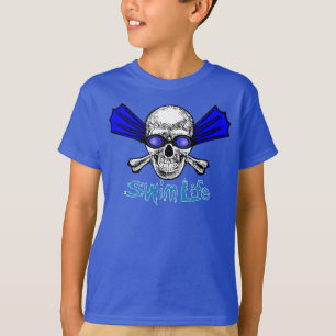 Swim life blue tee