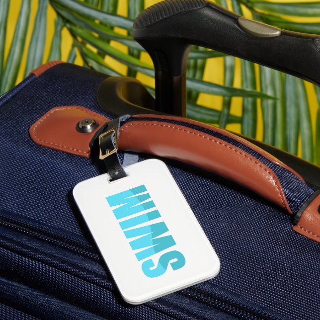 Swim Luggage Tag (Front Insitu 1)