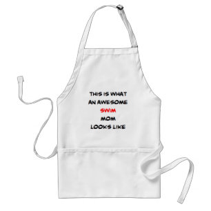 swim mom, awesome standard apron