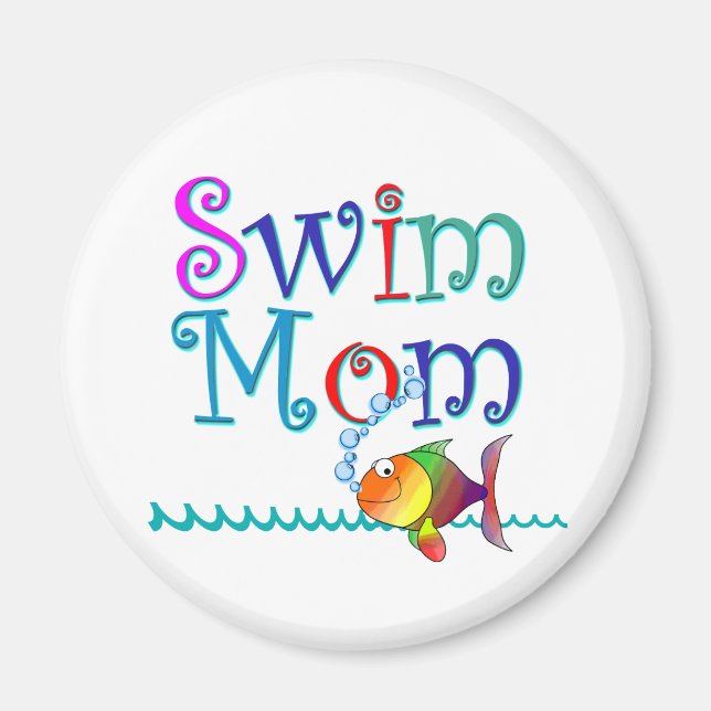 Swim Mom Magnet (Front)