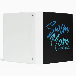 Swim Mom Swimming Funny Cute Gift Binder