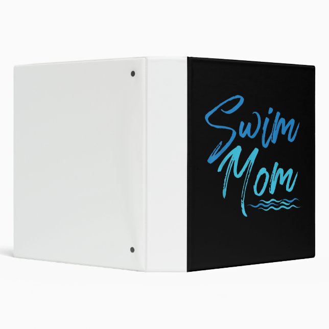 Swim Mom Swimming Funny Cute Gift Binder (Background)