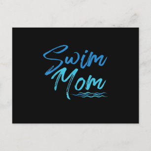 Swim Mom Swimming Funny Cute Gift Holiday Postcard