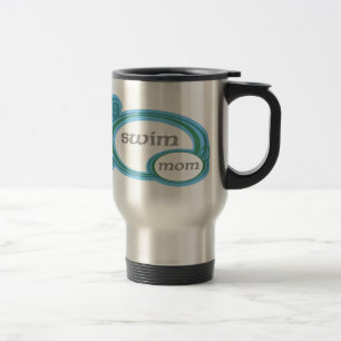 Swim Mom Swirl Travel Mug