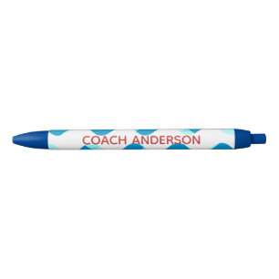 Swim or Dive Coach Red Personalize Pen