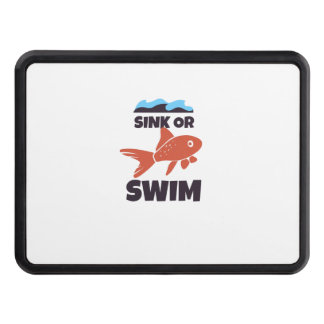 Swim or swim trailer hitch cover