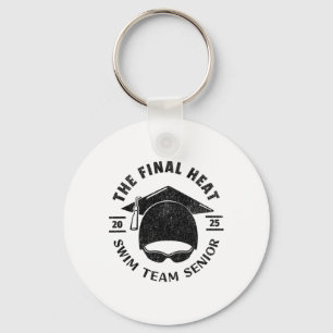 Swim Senior 2025 Graduation Cap Keychain