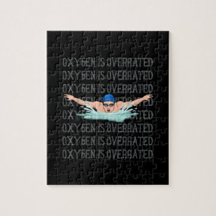 Swim Swimmer Love Funny Swimming Boy Sport Jigsaw Puzzle