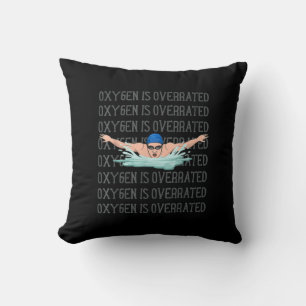 Swim Swimmer Love Funny Swimming Boy Sport Throw Pillow