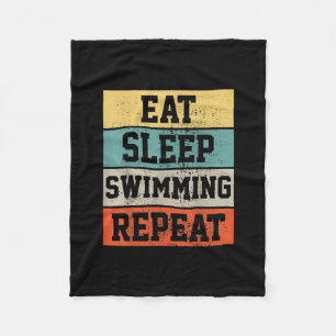 Swim Swimmer Swimming Gift Fleece Blanket