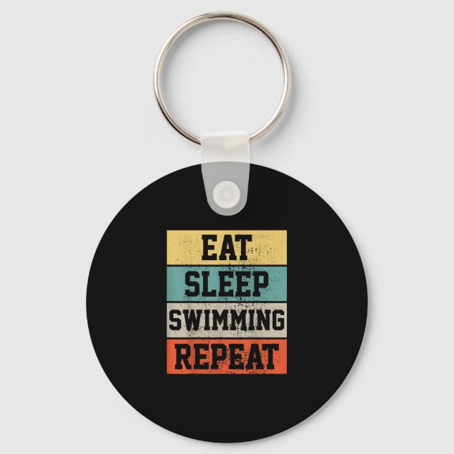 Swim Swimmer Swimming   Gift Keychain (Front)