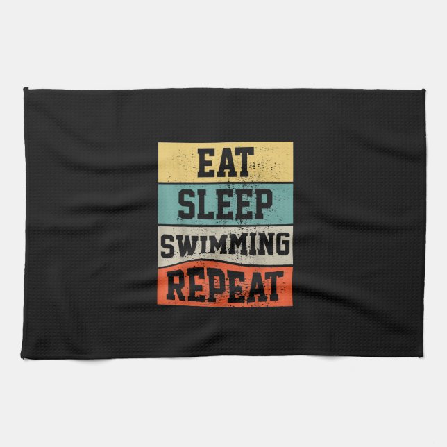 Swim Swimmer Swimming   Gift Kitchen Towel (Horizontal)