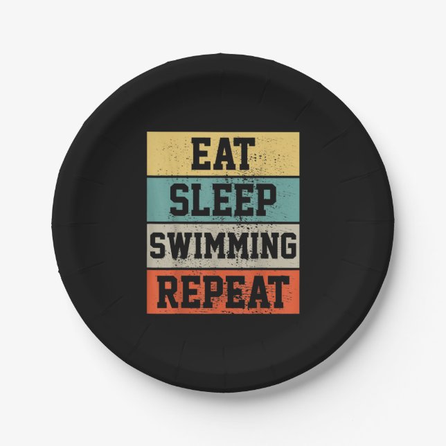 Swim Swimmer Swimming   Gift Paper Plate (Front)