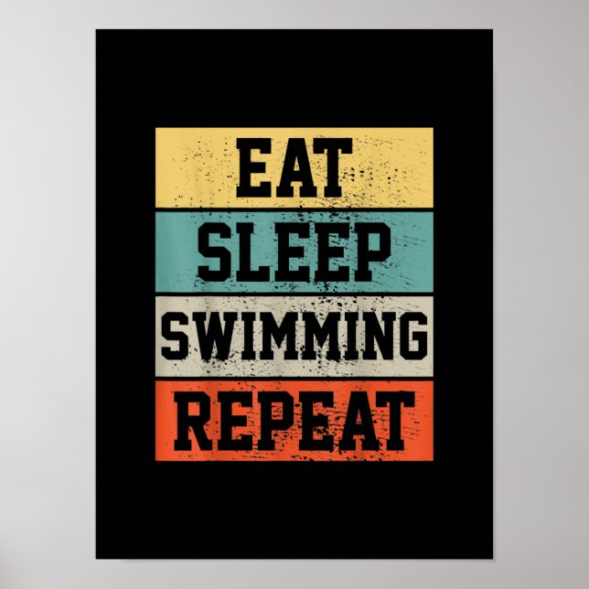 Swim Swimmer Swimming   Gift Poster (Front)
