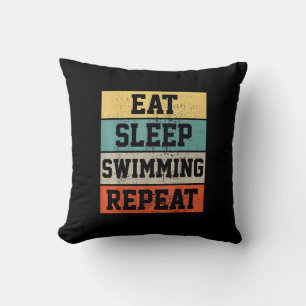 Swim Swimmer Swimming Gift Throw Pillow