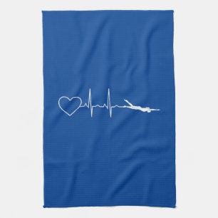 Swim - Swimming Heartbeat Kitchen Towel