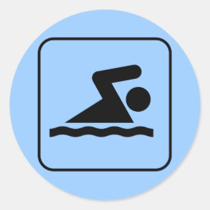 Swim Symbol Sticker