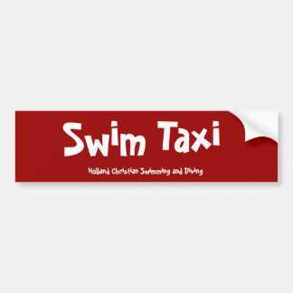 Swim Taxi Bumper Sticker