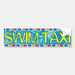 Swim Taxi bumper sticker