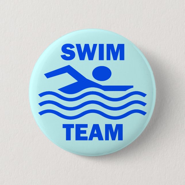 SWIM TEAM 2 INCH ROUND BUTTON (Front)