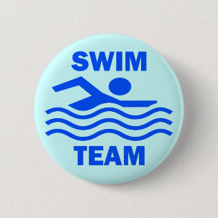 SWIM TEAM 2 INCH ROUND BUTTON