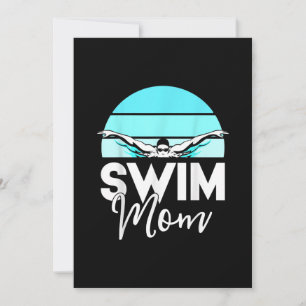 Swim Team  Mom Mor School Swimming Meet Swimmer Holiday Card