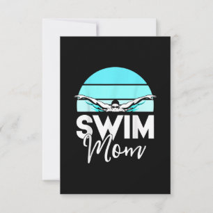 Swim Team Mom Mor School Swimming Meet Swimmer Invitation