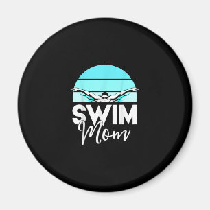 Swim Team Mom Mor School Swimming Meet Swimmer Magnet