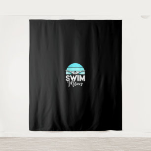 Swim Team Mom Mor School Swimming Meet Swimmer Tapestry