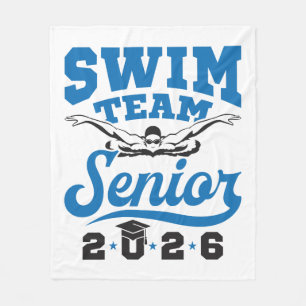 Swim Team Senior 2026 Fleece Blanket