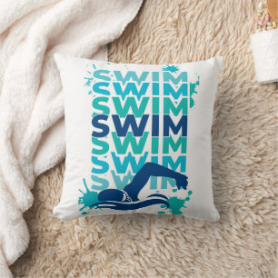 Swim Throw Pillow