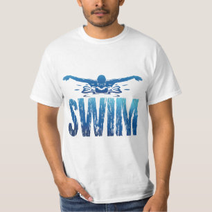 Swim - Vintage Swimmer T-Shirt
