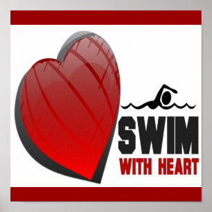 SWIM WITH HEART POSTER