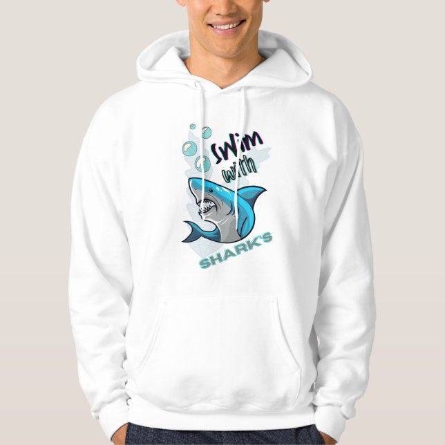 swim with sharks hoodie (Front)