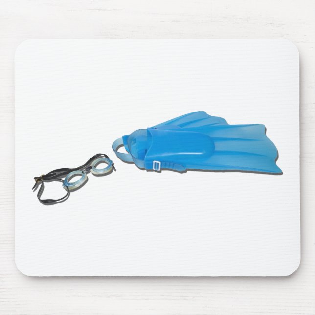 SwimGogglesFlippers103110 Mouse Pad (Front)